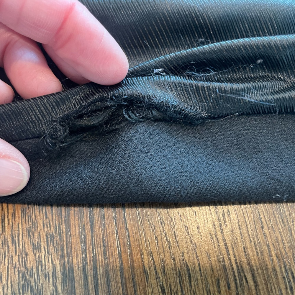 Banana Republic Wool Black Military Style Suit Coat - Size 12 - Picture 4 of 11